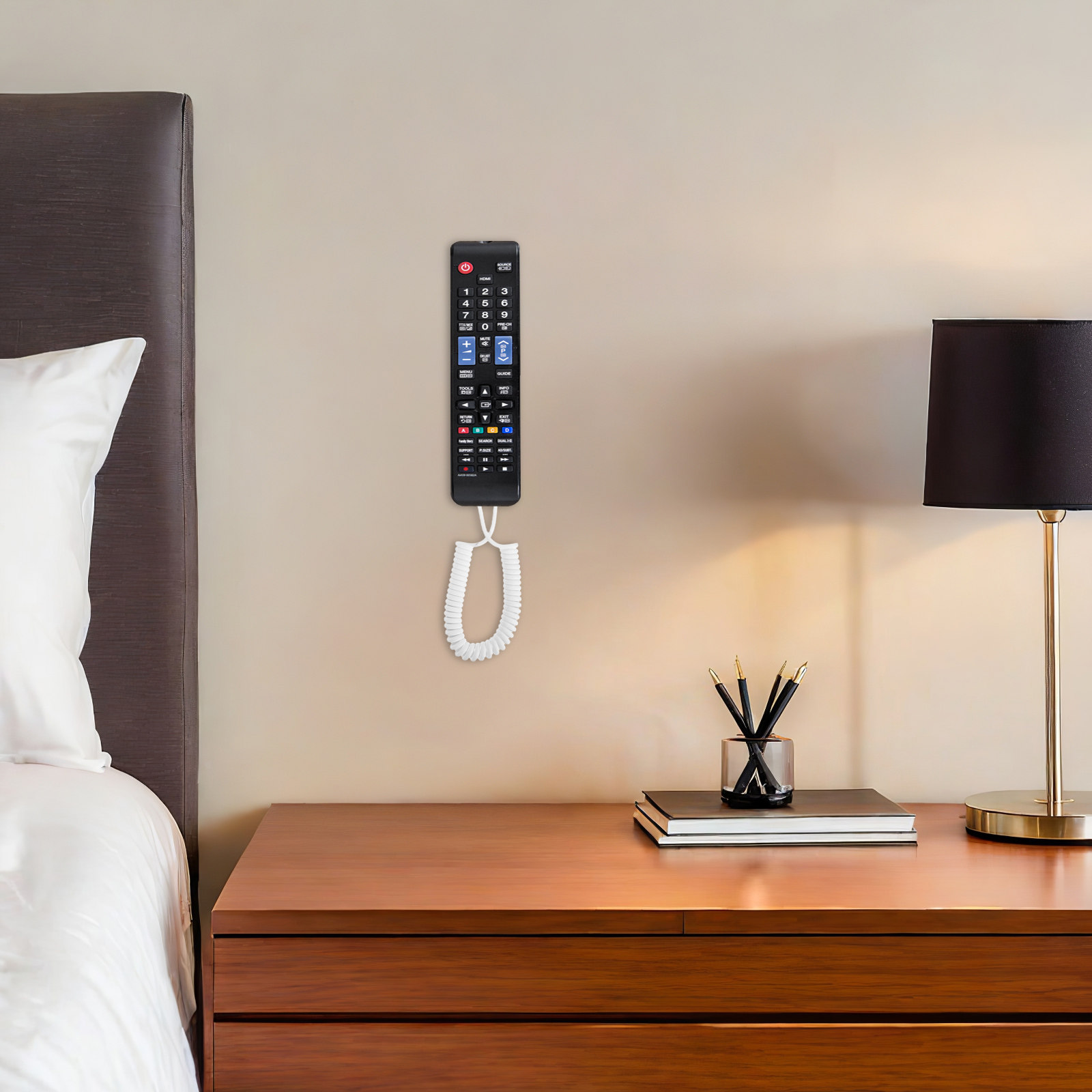 Home Improvement And Hardware - สายคล้องรีโมทคอนโทรลป้องกันการสูญหาย 4 ชิ้น สายคล้องรีโมทคอนโทรลแบบพกพาอเนกประสงค์ สายเคเบิลนิรภัยแบบยืดหดได้ อุปกรณ์เสริมสำหรับบ้าน
