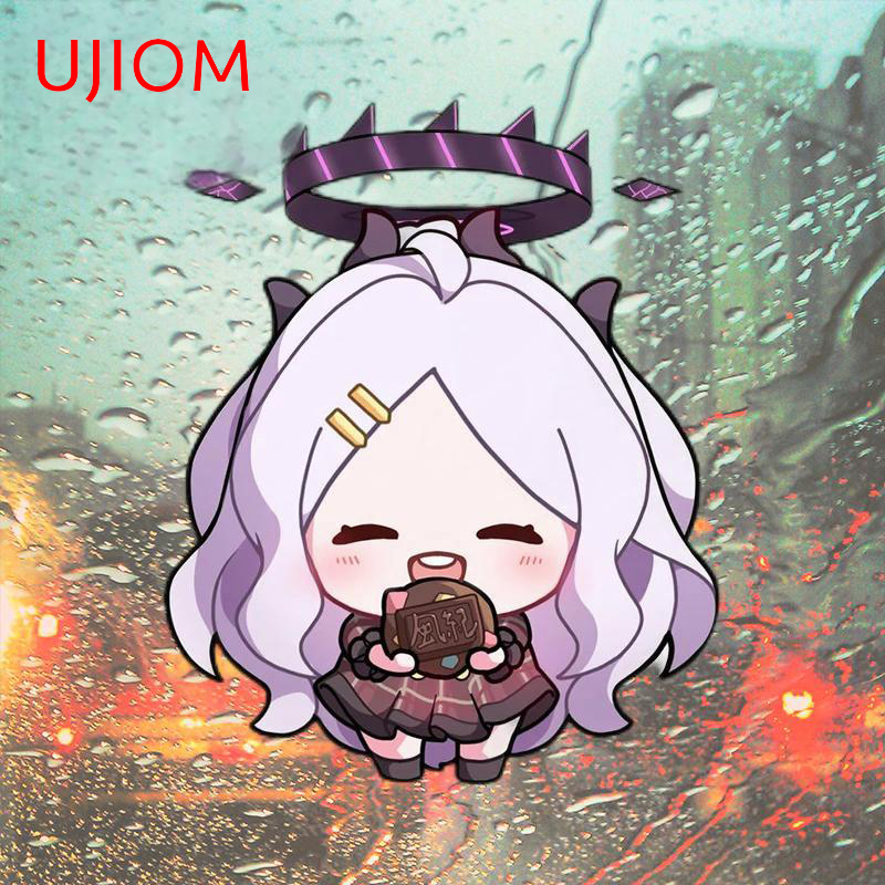 Vinyl Floor Plank - UJIOM น่ารัก Mini Blue Archive ตัวอักษรสติ๊กเกอร์ติดผนังตลกห้องโถงประตู