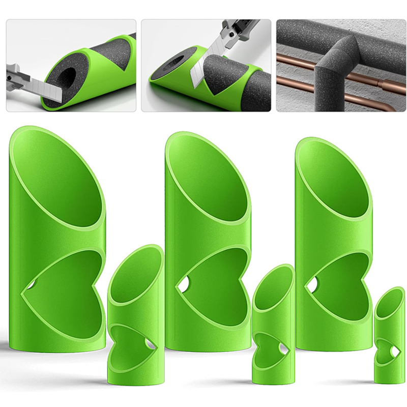 Pipe Insulation Foam - 3 ชิ้นโฟมเครื่องตัดท่อเครื่องมือฉนวนกันความร้อนตัดท่องเที่ยว FIXTURE สําหรับฉนวนท่อในครัวเรือน FIXED CLAMP