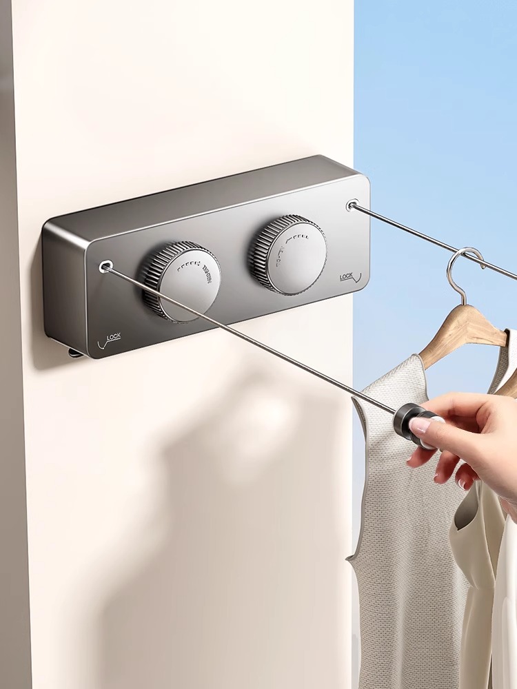 Wall Anchor Plastic - ราวตากผ้าแบบยืดหดได้ ราวแขวนผ้าติดผนัง ราวตากผ้าแบบพับเก็บได้ ราวตากผ้าแบบยืดหดได้
