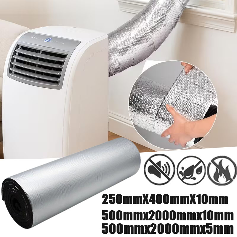 Pipe Insulation Foam - ฉนวนกันความร้อนอะลูมิเนียมฟอยล์กันน้ำ ทนความร้อน สำหรับหลังคา ผนัง ท่อ HVAC