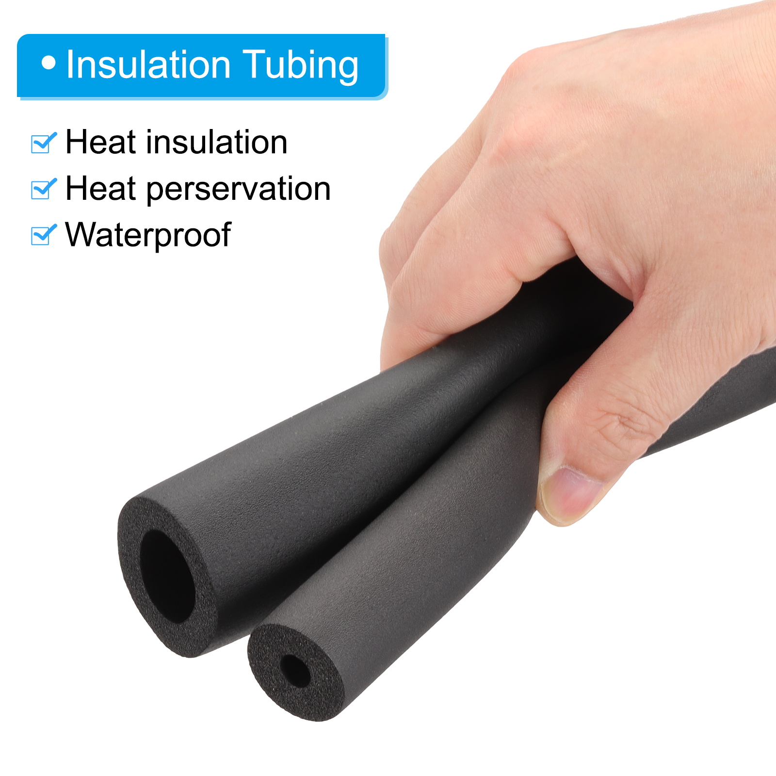 Uxcell ชุด 4 ชิ้น ท่อโฟมฉนวนกั - Pipe Insulation Foam บทวิจารณ์และราคา
