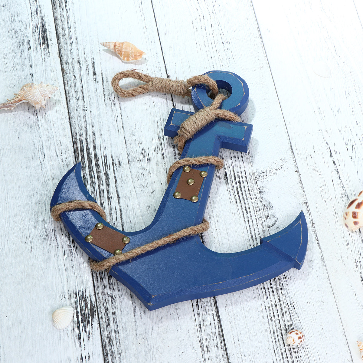 ของตกแต่งรูปสมอเรือ สีฟ้าสดใสแ - Wall Anchor Plastic บทวิจารณ์และราคา