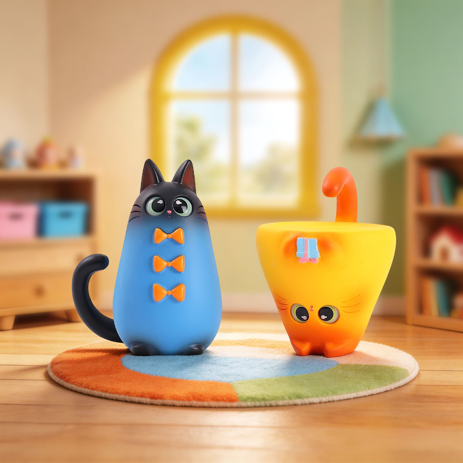 ฟิกเกอร์แมวแบบสุ่ม  งานเรซิ่น  - Home Improvement And Hardware บทวิจารณ์และราคา