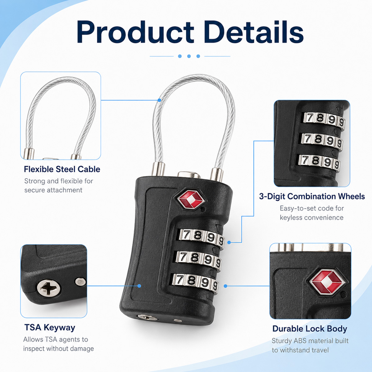 TSA ได้รับการอนุมัติสำหรับล็อค - Home Improvement And Hardware บทวิจารณ์และราคา