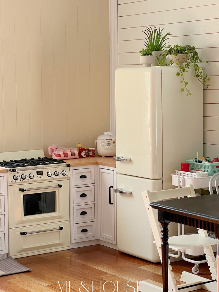 บ้านตุ๊กตา1/6ตู้เย็นโลหะ akses - Home Improvement Kitchen บทวิจารณ์และราคา