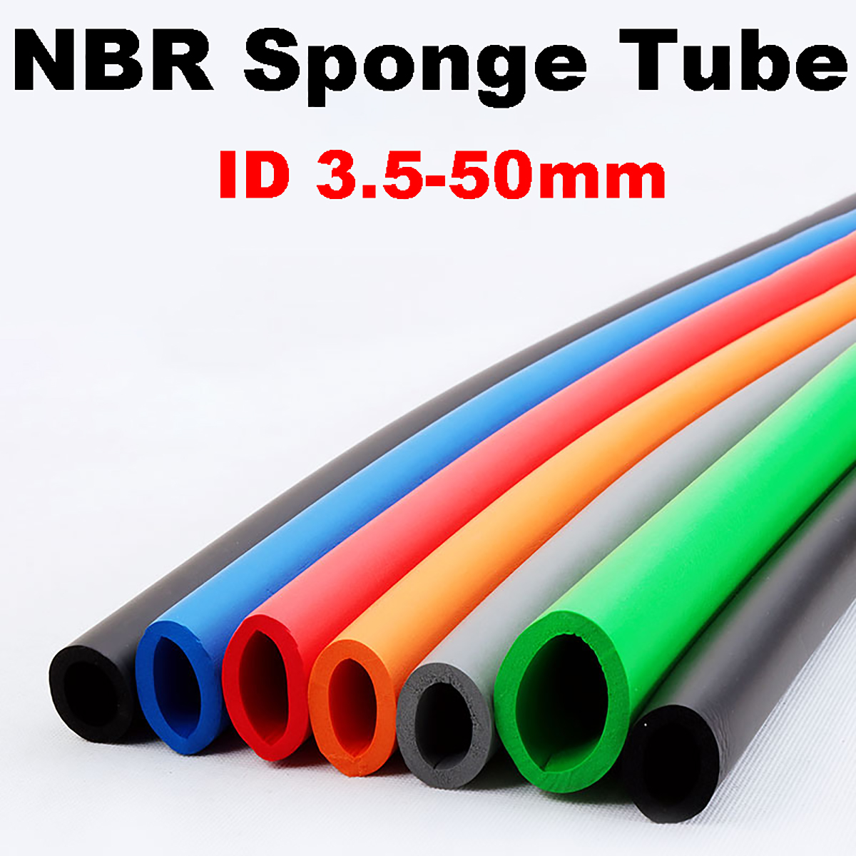 1 เมตรที่มีสีสัน NBR ฟองน้ําหล - Pipe Insulation Foam บทวิจารณ์และราคา