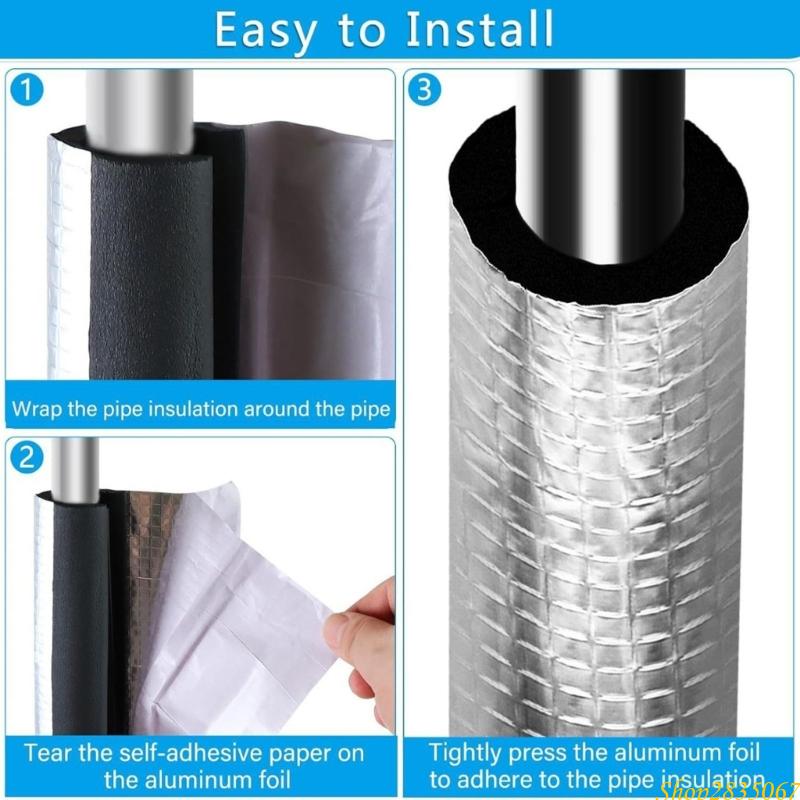10 ชิ้นท่อฉนวนโฟมหลอดหนาฉนวนกั - Pipe Insulation Foam บทวิจารณ์และราคา