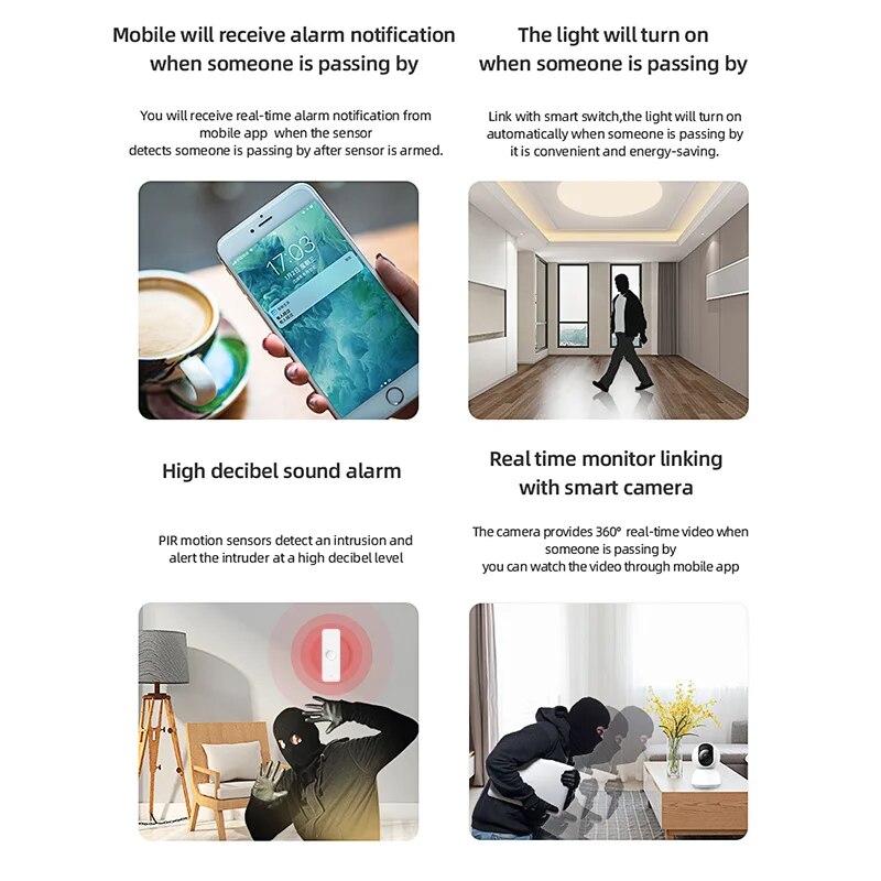 Tuya เครื่องตรวจจับรังสีอินฟรา - Home Improvement And Hardware บทวิจารณ์และราคา