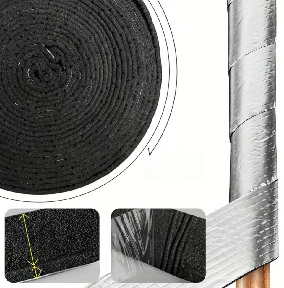 เทปฉนวนท่อภายนอกแบบยืดหยุ่น 10 - Pipe Insulation Foam บทวิจารณ์และราคา