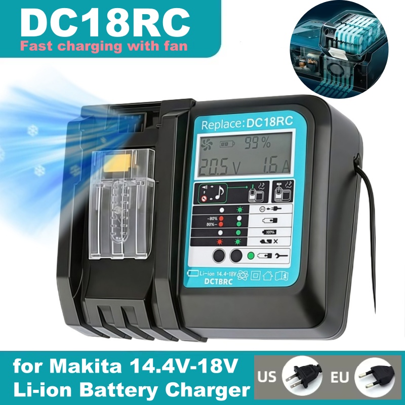 DC18RC ชาร์จเร็วพร้อมพัดลมแบตเ - Makita Drill Hp1640 บทวิจารณ์และราคา
